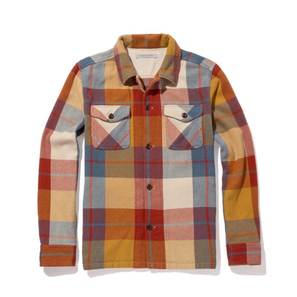 Blanket Shirt Jacket (Harvest Muir Plaid, L)